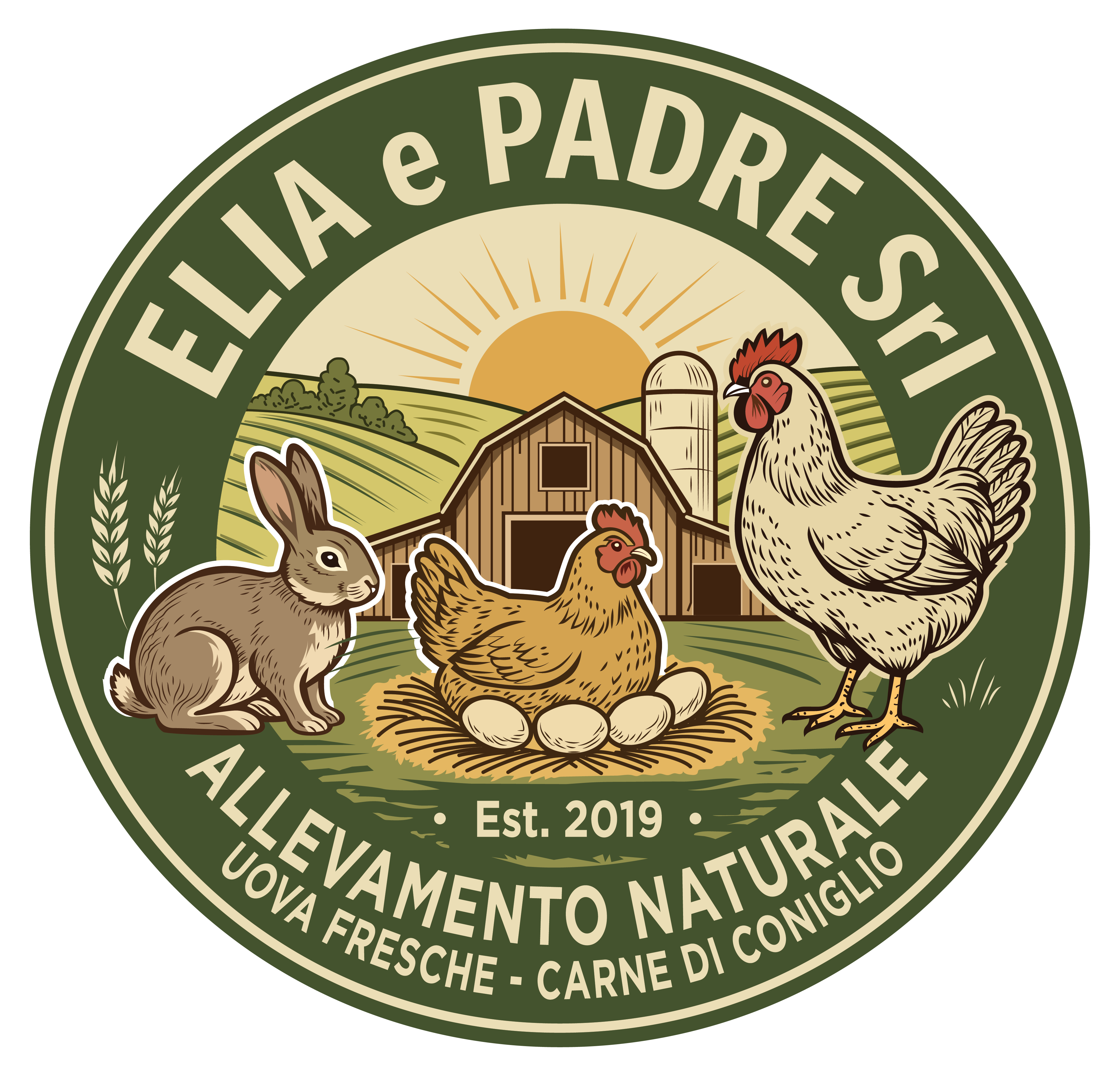 Elia e Padre Vector Art